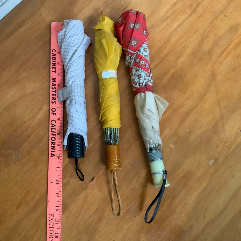 Set of Three Colorful Umbrellas bundle